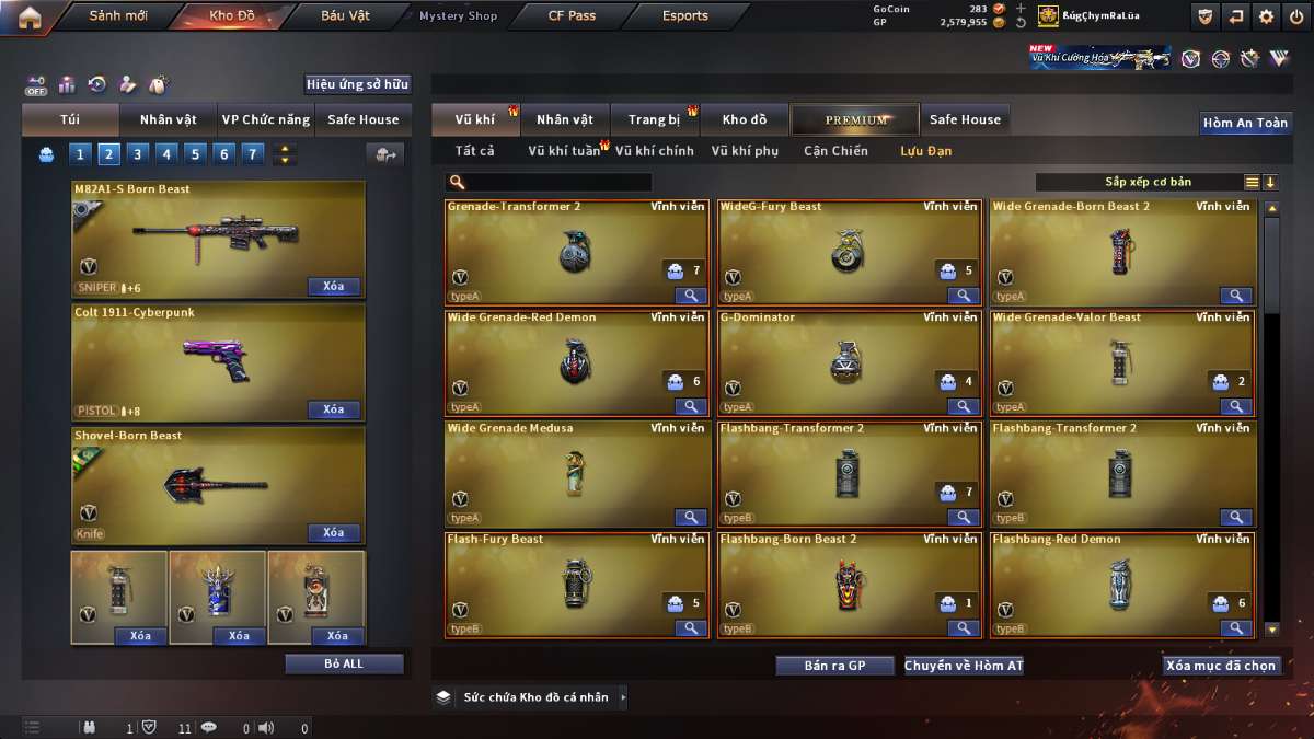 shop acc cf uy tin gia re